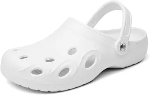 HYDLONGR Women's Summer Light Weight Breathable Quick-Drying Flat Garden Sandals Beach Slippers Clogs Mules Shoes