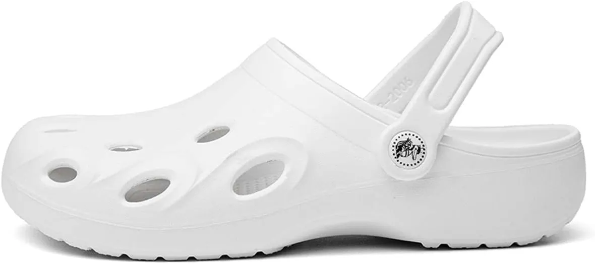 HYDLONGR Women's Summer Light Weight Breathable Quick-Drying Flat Garden Sandals Beach Slippers Clogs Mules Shoes