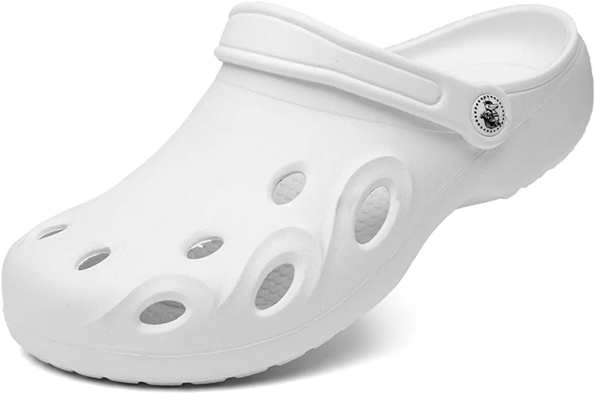 HYDLONGR Women's Summer Light Weight Breathable Quick-Drying Flat Garden Sandals Beach Slippers Clogs Mules Shoes
