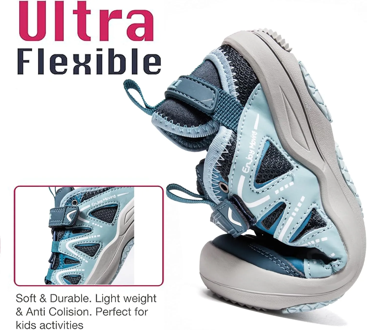 i78 Low Top Kids Boys Sports Hiking Shoes Breathable Synthetic Leather Sneakers Non-Slip Lightweight for Outdoor Running Trekking Trail Walking