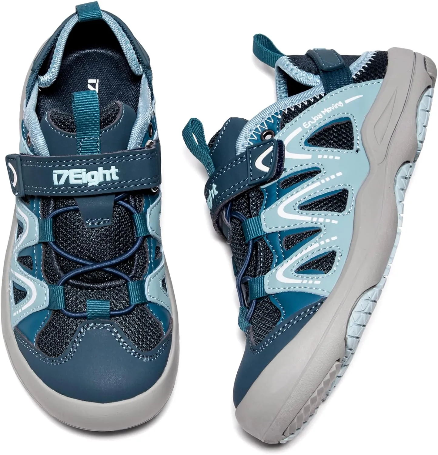 i78 Low Top Kids Boys Sports Hiking Shoes Breathable Synthetic Leather Sneakers Non-Slip Lightweight for Outdoor Running Trekking Trail Walking