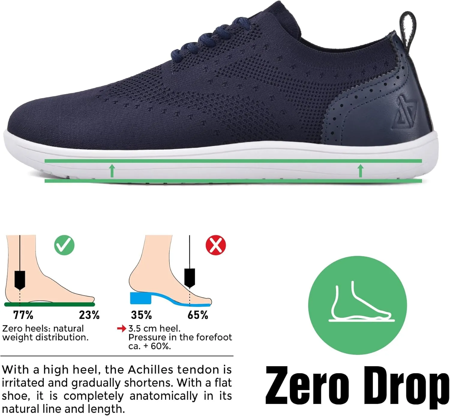 JACKSHIBO Barefoot Shoes for Men Slip on Shoes Minimalist Walking Sneakers Wide Toe Box Zero Drop Sole
