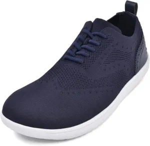 JACKSHIBO Barefoot Shoes for Men Slip on Shoes Minimalist Walking Sneakers Wide Toe Box Zero Drop Sole