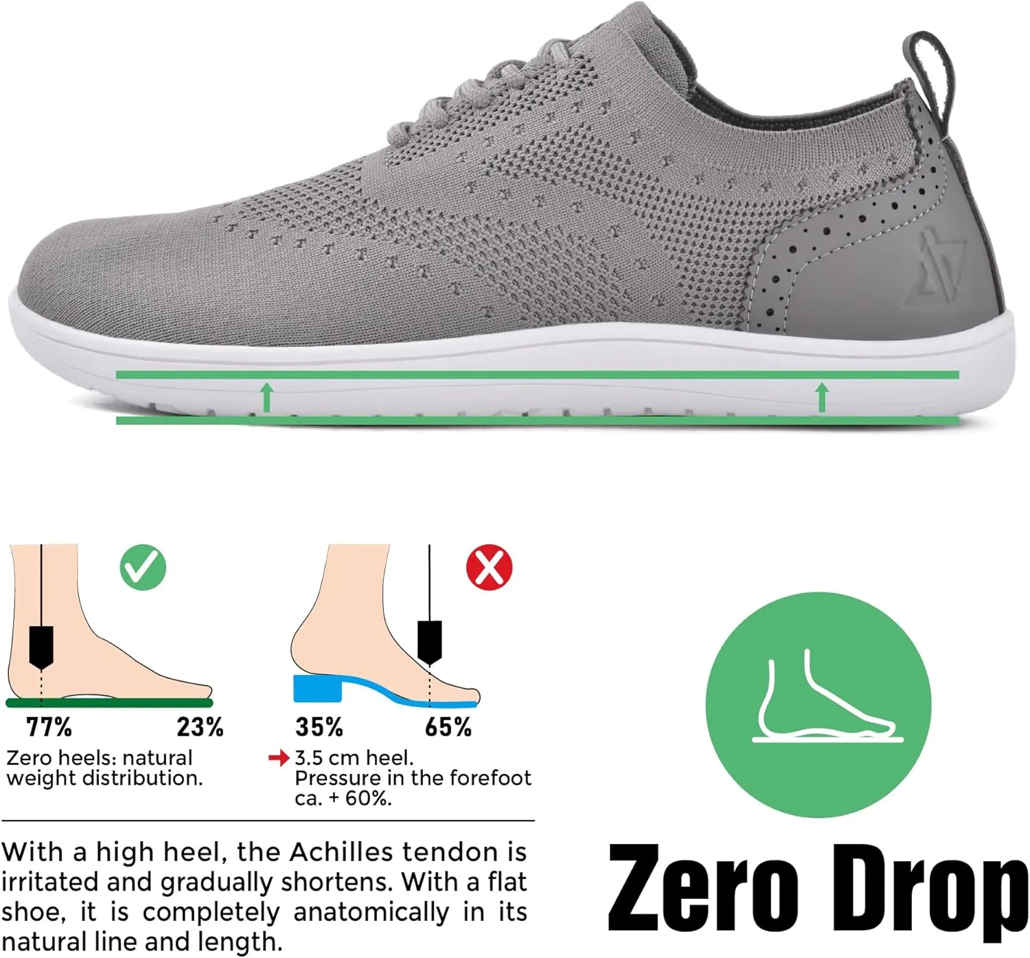 JACKSHIBO Barefoot Shoes for Men Slip on Shoes Minimalist Walking Sneakers Wide Toe Box Zero Drop Sole