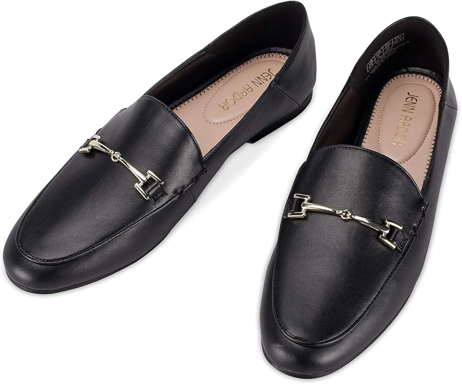 JENN ARDOR Loafers for Women Flats Shoes Womens Penny Loafers Slip On Pointed Toe Comfortable Office Work Driving Flats Fashion Dress Shoes for Women