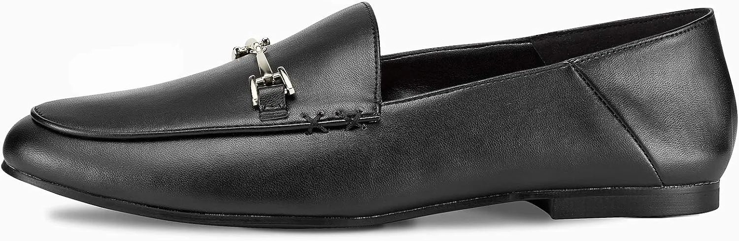 JENN ARDOR Loafers for Women Flats Shoes Womens Penny Loafers Slip On Pointed Toe Comfortable Office Work Driving Flats Fashion Dress Shoes for Women