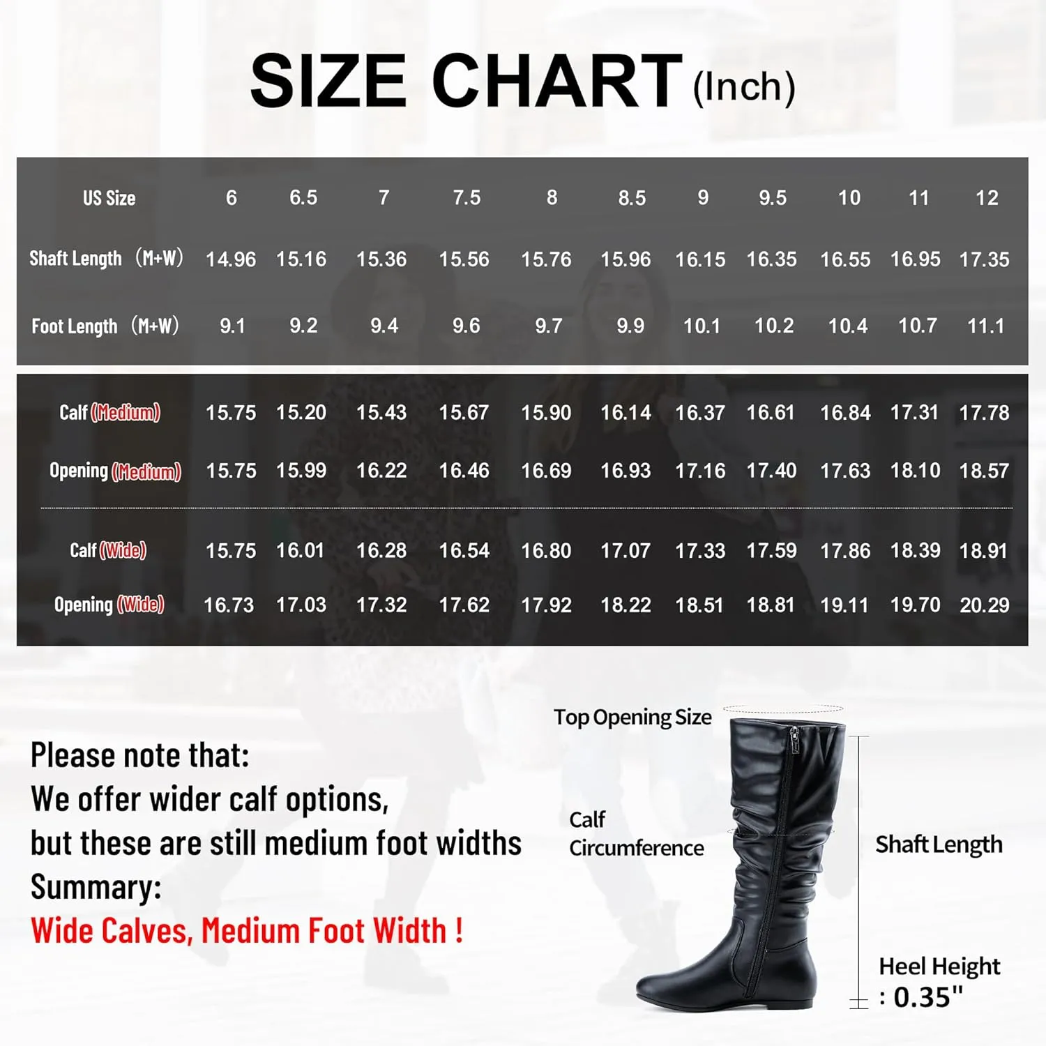 Jeossy Women's 941 Knee High Boots, Falt Slouch Boots, Tall Fall Boots Pull on