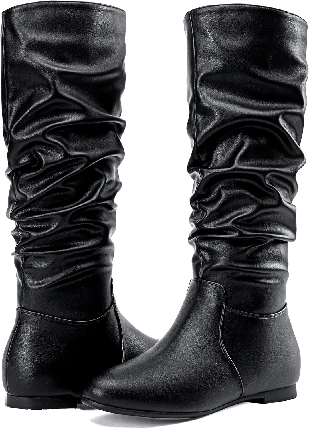 Jeossy Women's 941 Knee High Boots, Falt Slouch Boots, Tall Fall Boots Pull on