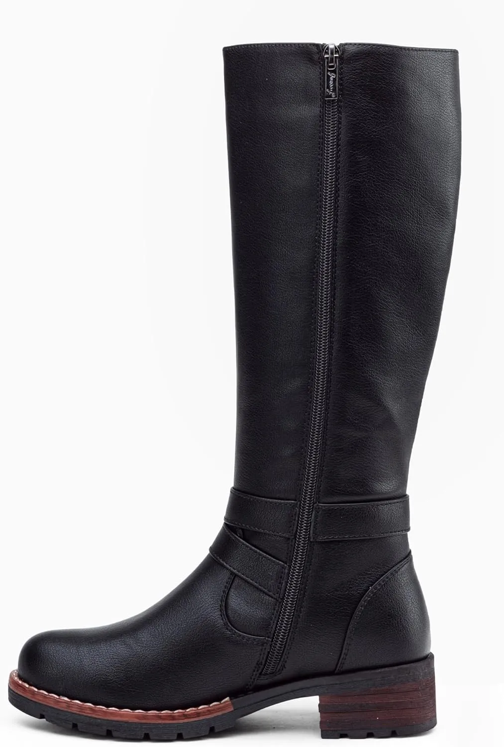 Jeossy Women's 9659 Knee High Boots, Riding Horse Tall Boots with Elastic Band and Side Zipper