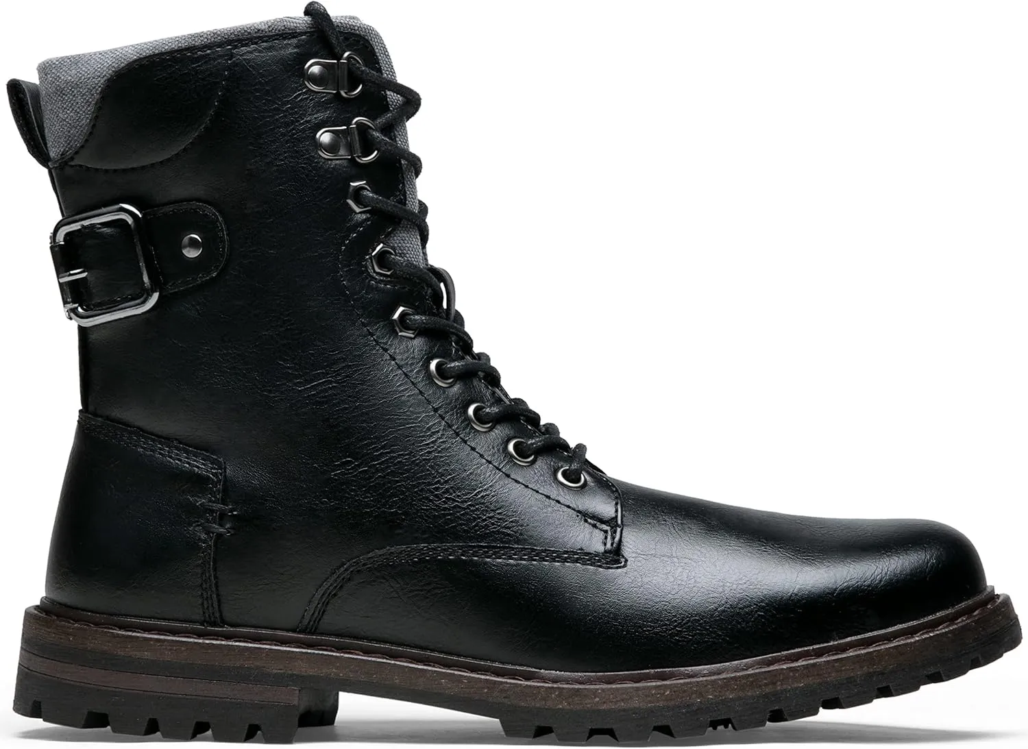 Jousen Boots for Men Casual Dress Retro Lace Up Motorcycle Boots
