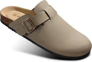 KEMISANT Women Clogs Mules Sandals Slippers Unisex-Crease-Resist Water Proof Upper Cushioned Footbed