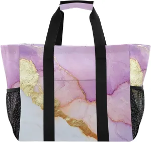 KLL Utility Totes Canvas Collapsable Water Resistant Reusable Grocery Bags