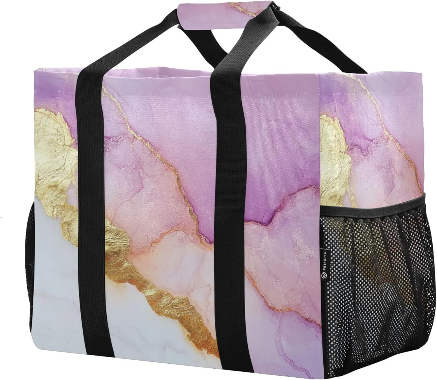 KLL Utility Totes Canvas Collapsable Water Resistant Reusable Grocery Bags