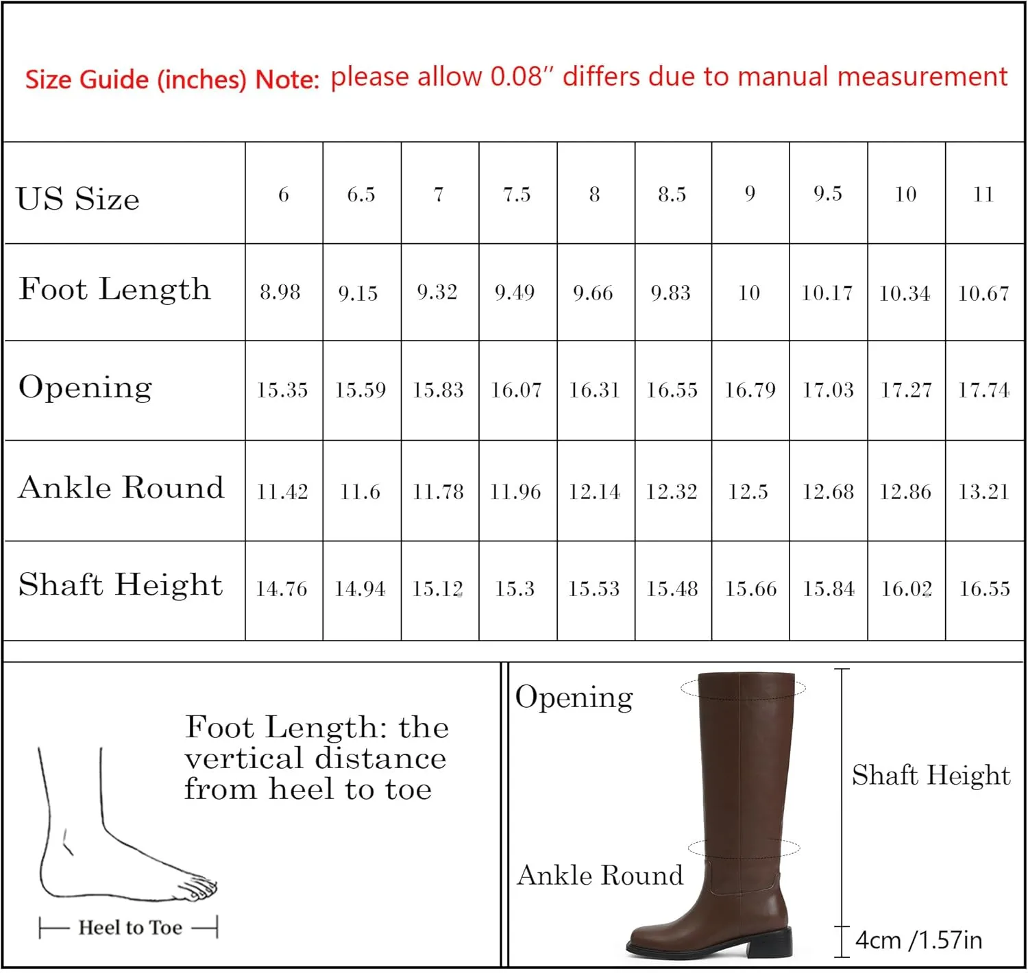 Knee High Boots Women Faux Leather Slip on Boots Low Heel Square Toe Fall Long Tall Boots for Women