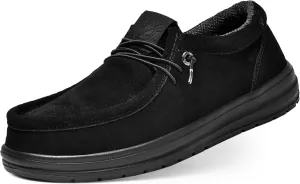 KONA & Chukka Men's Loafers Casual Slip-On Business Casual Shoes- Lightweight and Breathable Slip-On Lace Men's Suede Loafers Sneakers