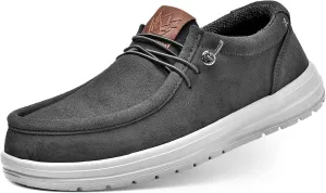 KONA & Chukka Men's Loafers Casual Slip-On Business Casual Shoes- Lightweight and Breathable Slip-On Lace Men's Suede Loafers Sneakers
