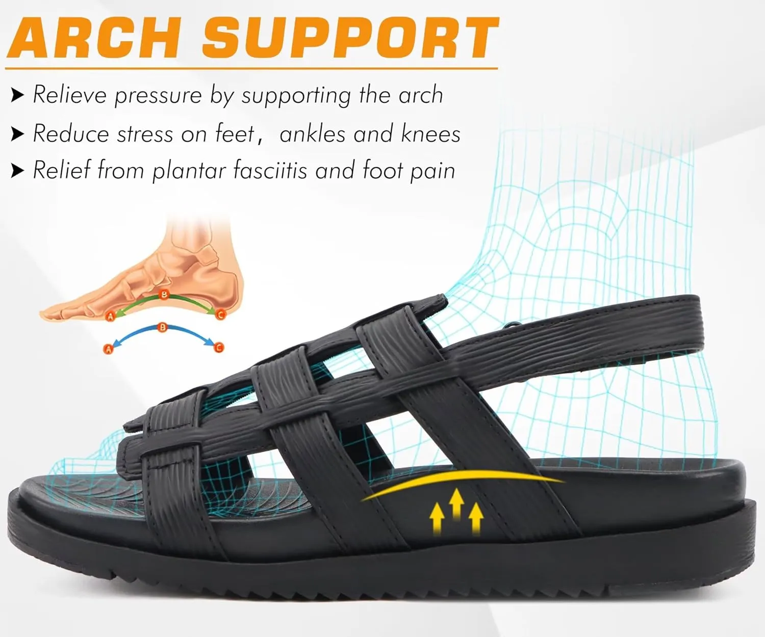 KuaiLu Womens Fashion Orthopedic Walking Sandals for Women 2025 Arch Support Sandles Comfort Plantar Fasciitis Recovery Cushion Summer Travel Outdoor Hiking Open Toe Water Shoes Woman Size US5-11