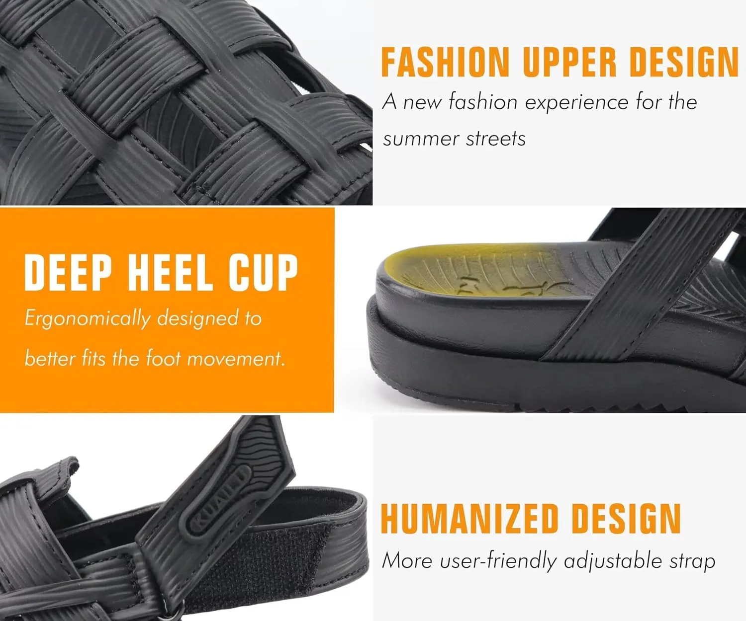 KuaiLu Womens Fashion Orthopedic Walking Sandals for Women 2025 Arch Support Sandles Comfort Plantar Fasciitis Recovery Cushion Summer Travel Outdoor Hiking Open Toe Water Shoes Woman Size US5-11