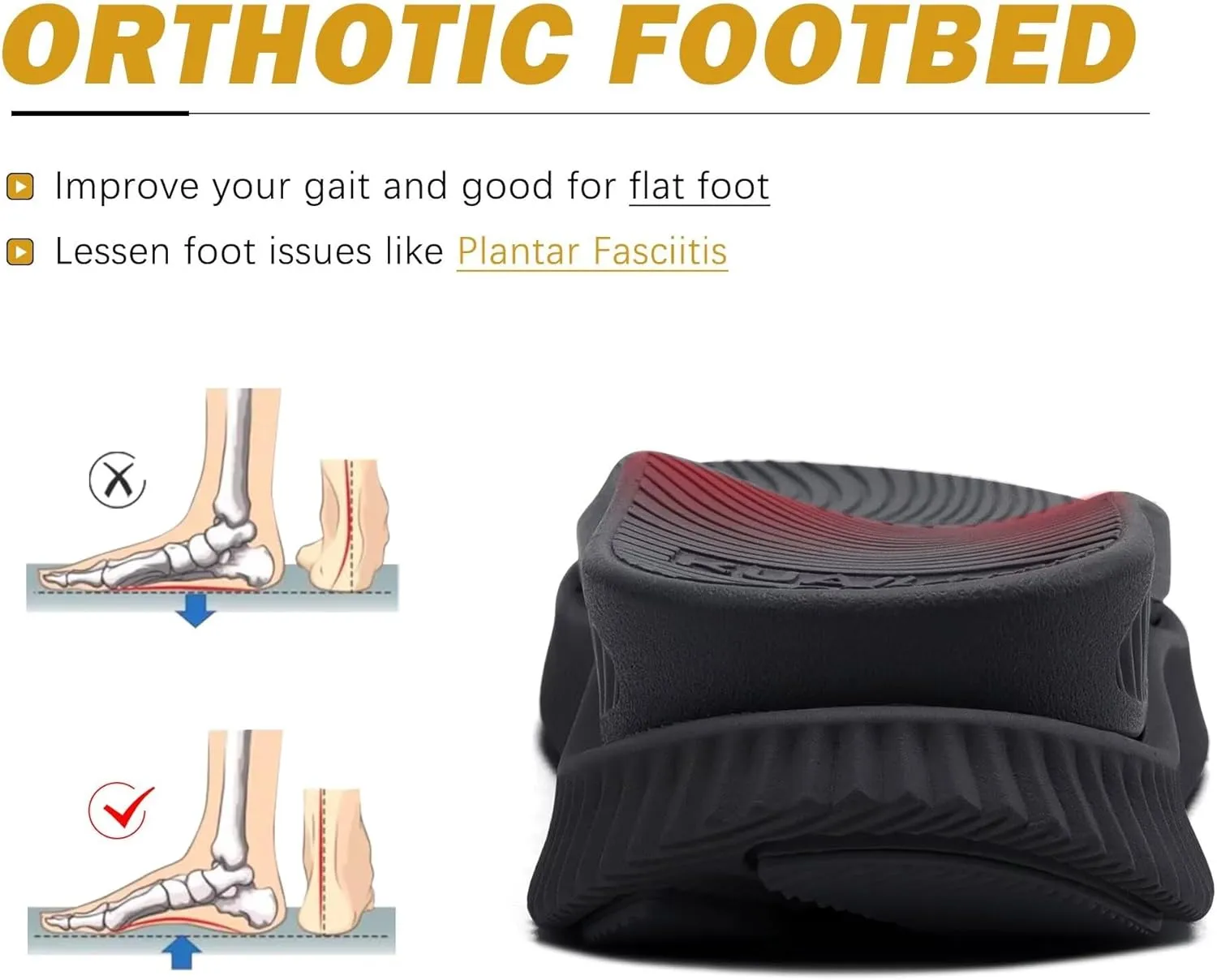 KuaiLu Womens Orthopedic Walking Sandals Ladies Recovery Sport Thick Athletic Cushion Outdoor Hiking Water Sandles Adjustable Strap Sandals with Comfortable Plantar Fasciitis Arch Support