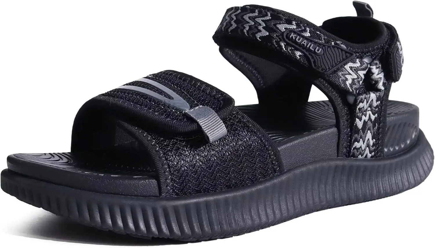 KuaiLu Womens Orthopedic Walking Sandals Ladies Recovery Sport Thick Athletic Cushion Outdoor Hiking Water Sandles Adjustable Strap Sandals with Comfortable Plantar Fasciitis Arch Support
