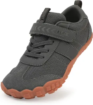 KUBUA Boys Girls Sneakers Kids Barefoot Shoes Comfort Anti-Slip Walking Shoes for Indoor Outdoor Toddler Little Big Kid