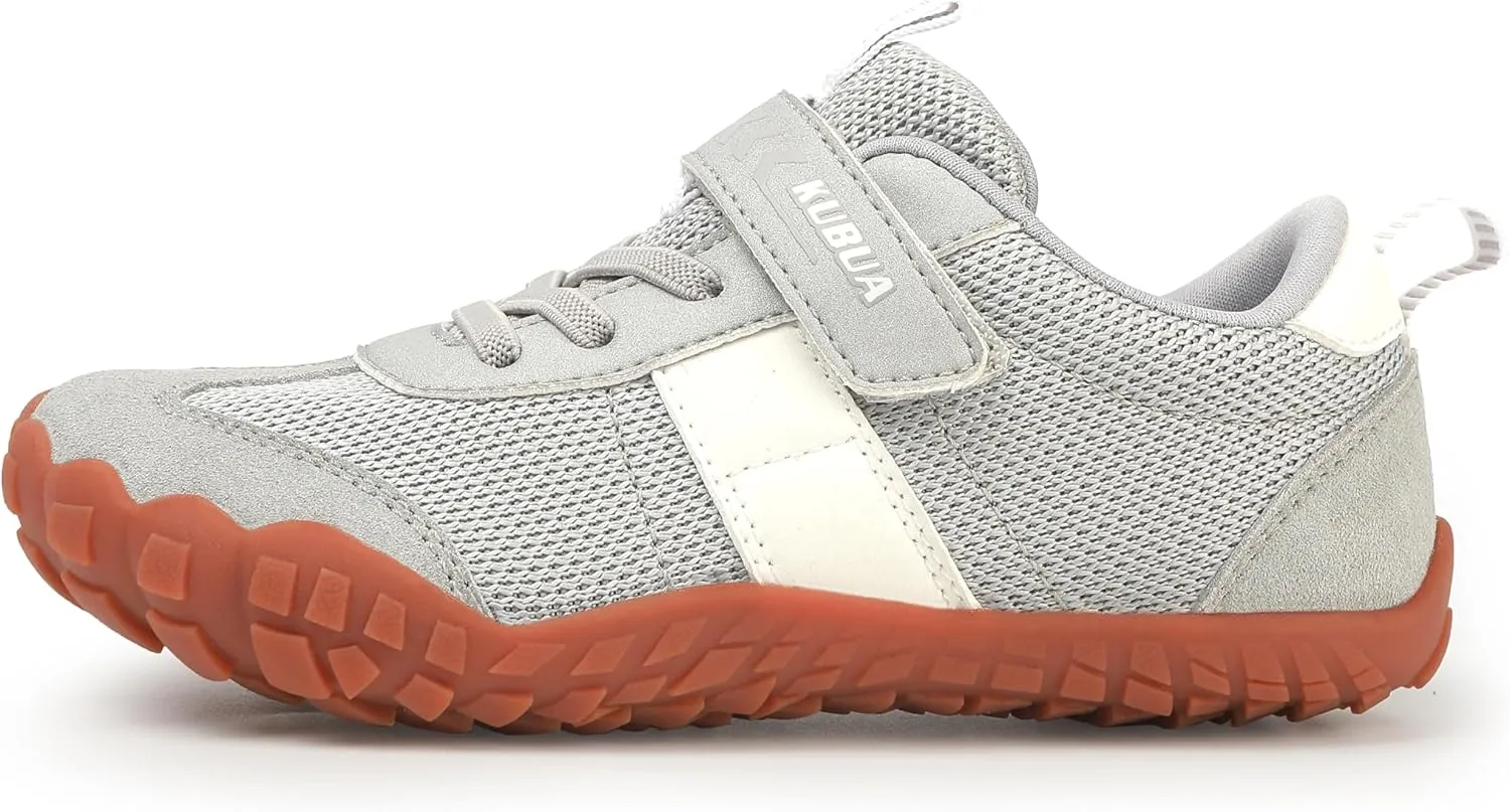 KUBUA Boys Girls Sneakers Kids Barefoot Shoes Comfort Anti-Slip Walking Shoes for Indoor Outdoor Toddler Little Big Kid