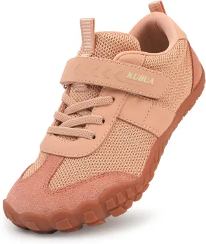KUBUA Boys Girls Sneakers Kids Barefoot Shoes Comfort Anti-Slip Walking Shoes for Indoor Outdoor Toddler Little Big Kid