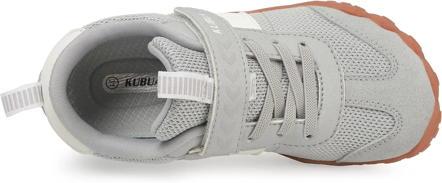 KUBUA Boys Girls Sneakers Kids Barefoot Shoes Comfort Anti-Slip Walking Shoes for Indoor Outdoor Toddler Little Big Kid