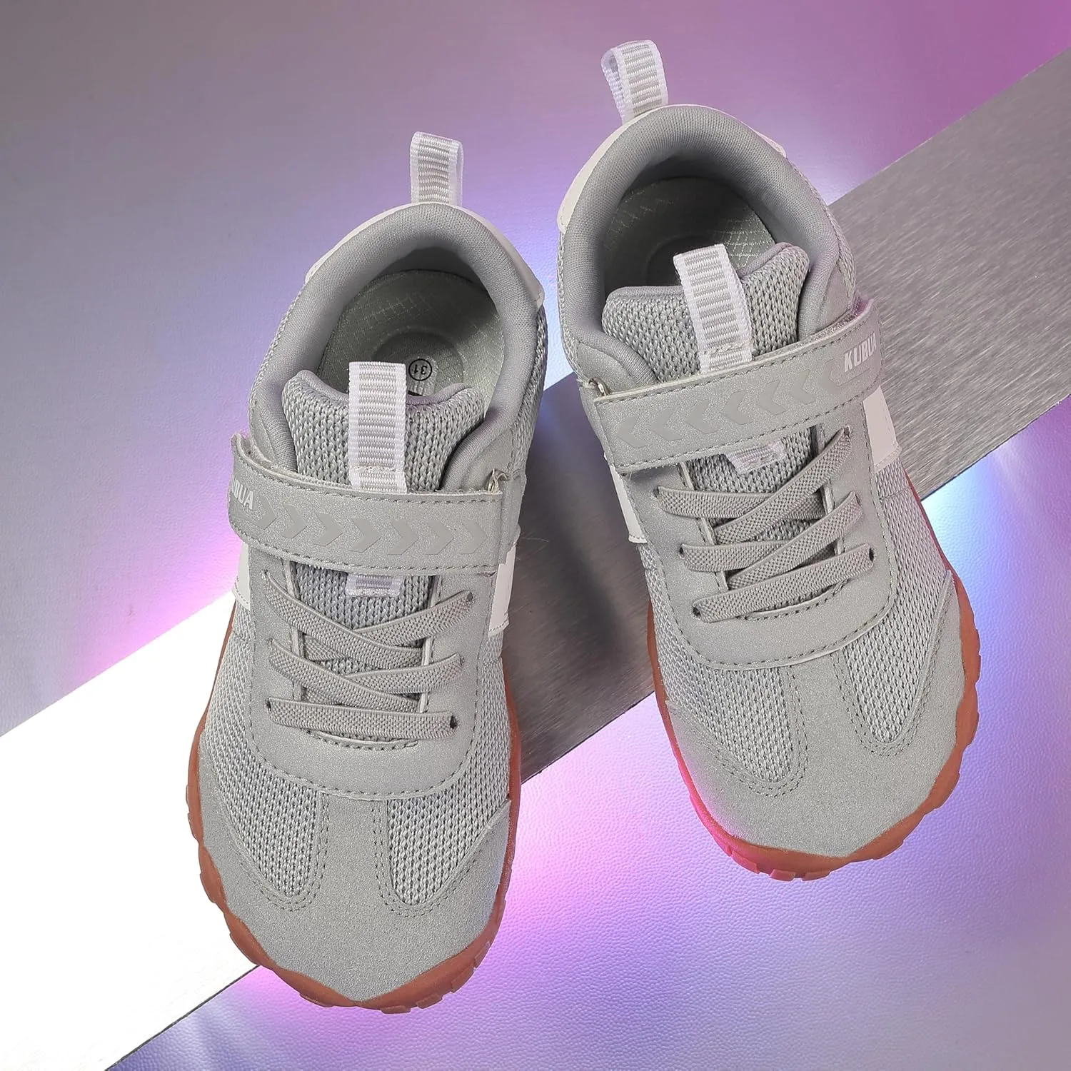 KUBUA Boys Girls Sneakers Kids Barefoot Shoes Comfort Anti-Slip Walking Shoes for Indoor Outdoor Toddler Little Big Kid