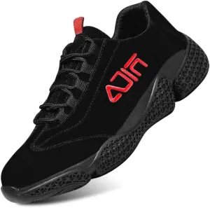 KUNWFNIX Steel Toe Sneakers for Men Women Lightweight Safety Shoes Comfortable Puncture Proof Slip On Composite Toe Work Shoes