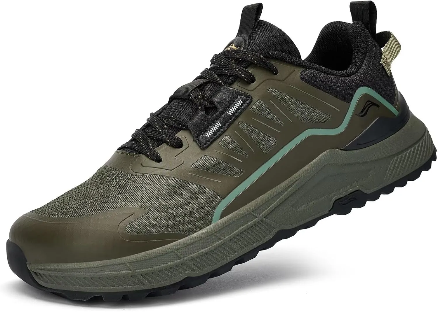 Lamincoa Wide Men's Sneakers Hiking Walking Lightweight Breathable Shoe Non-Slip Outdoor Sports Trail Running Tennis Sneaker