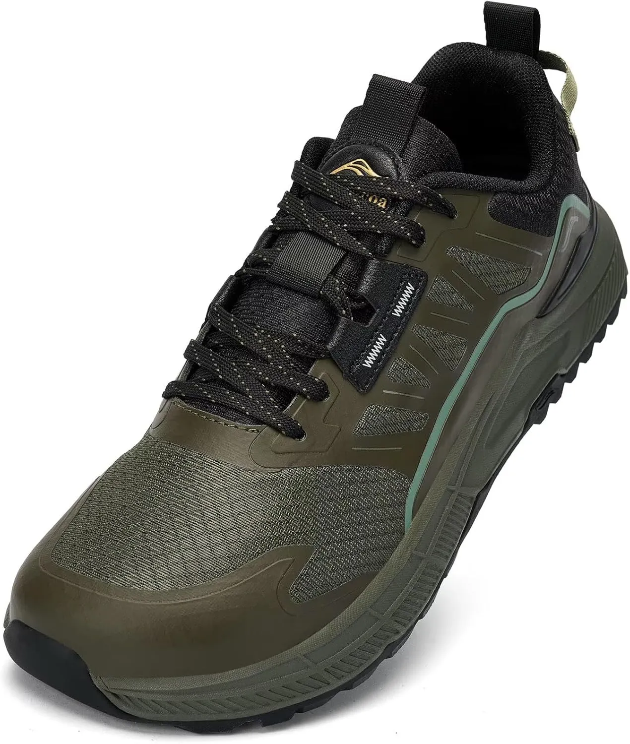 Lamincoa Wide Men's Sneakers Hiking Walking Lightweight Breathable Shoe Non-Slip Outdoor Sports Trail Running Tennis Sneaker