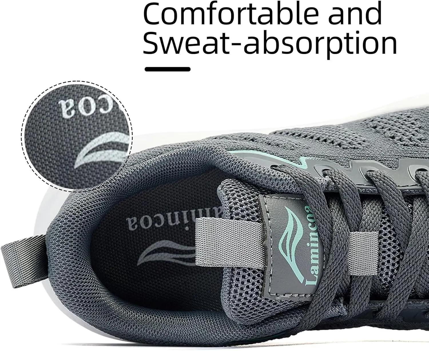 Lamincoa Women's Walking Shoes Running Lightweight Sneakers Comfortable Tennis Athletic Shoes Outdoor Gym Sport Workout