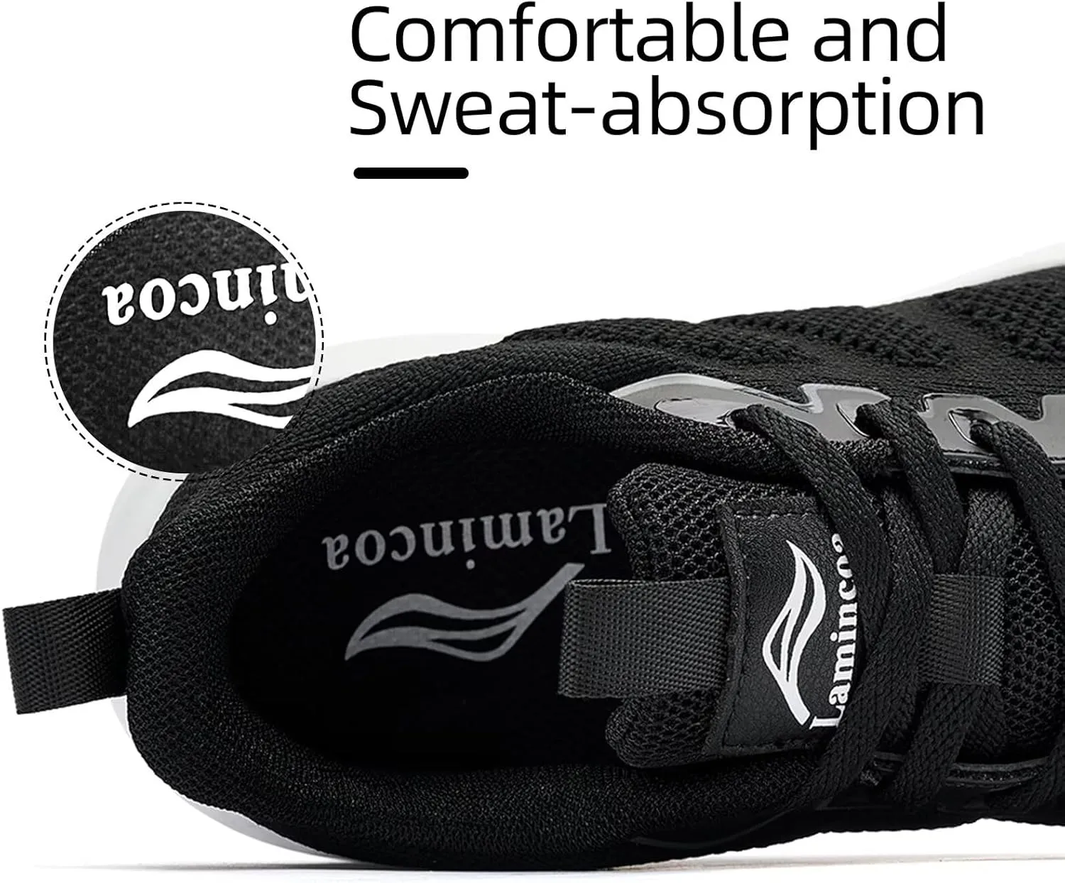 Lamincoa Women's Walking Shoes Running Lightweight Sneakers Comfortable Tennis Athletic Shoes Outdoor Gym Sport Workout
