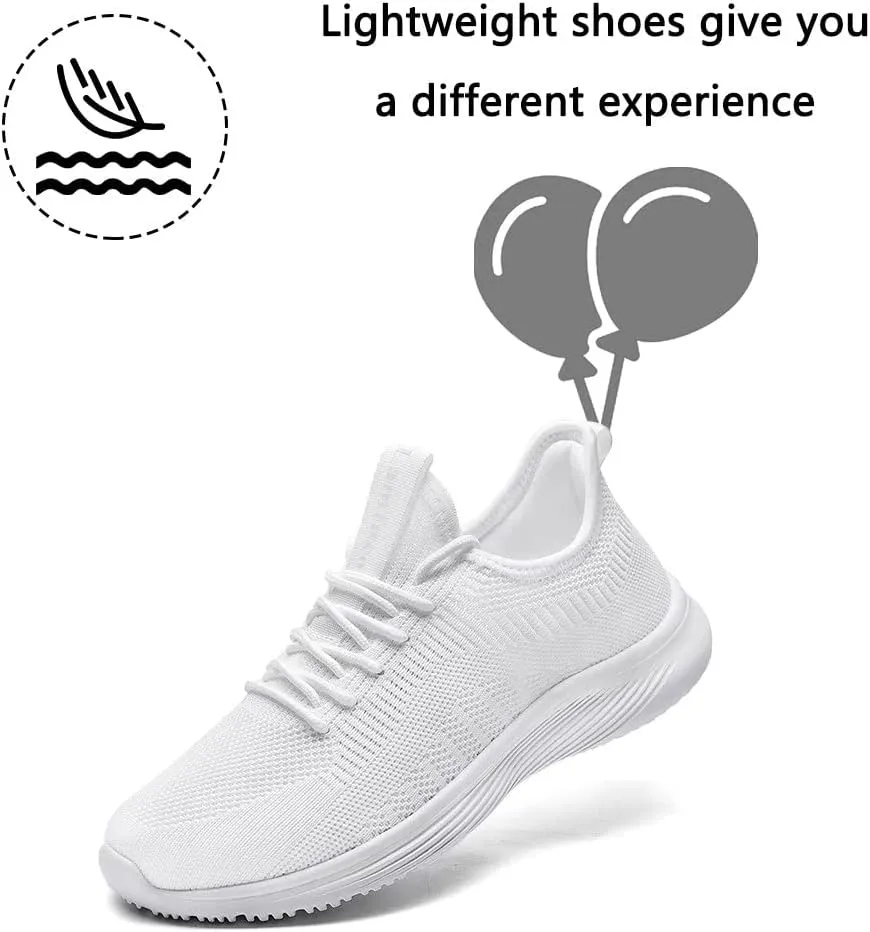 Lamincoa Womens Walking Shoes Slip On Lightweight Memory Foam Cheer Sneakers for Tennis Gym Running Workout Yoga
