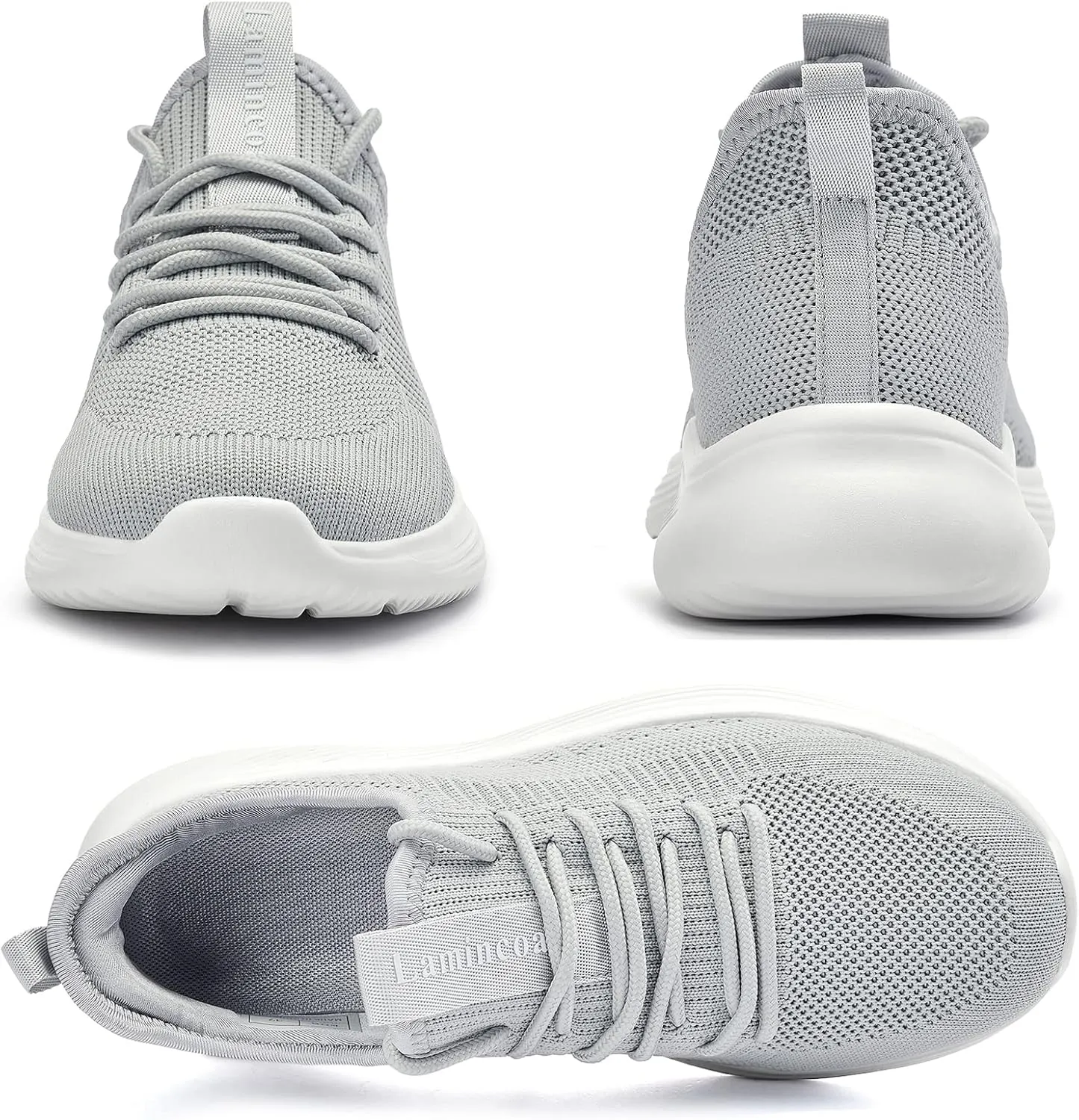 Lamincoa Womens Walking Shoes Slip On Lightweight Memory Foam Cheer Sneakers for Tennis Gym Running Workout Yoga
