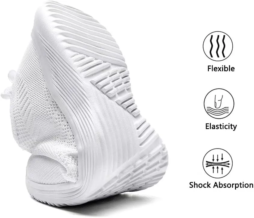 Lamincoa Womens Walking Shoes Slip On Lightweight Memory Foam Cheer Sneakers for Tennis Gym Running Workout Yoga