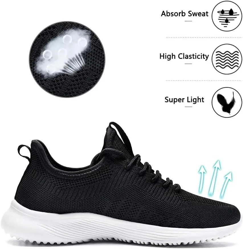 Lamincoa Womens Walking Shoes Slip On Lightweight Memory Foam Cheer Sneakers for Tennis Gym Running Workout Yoga