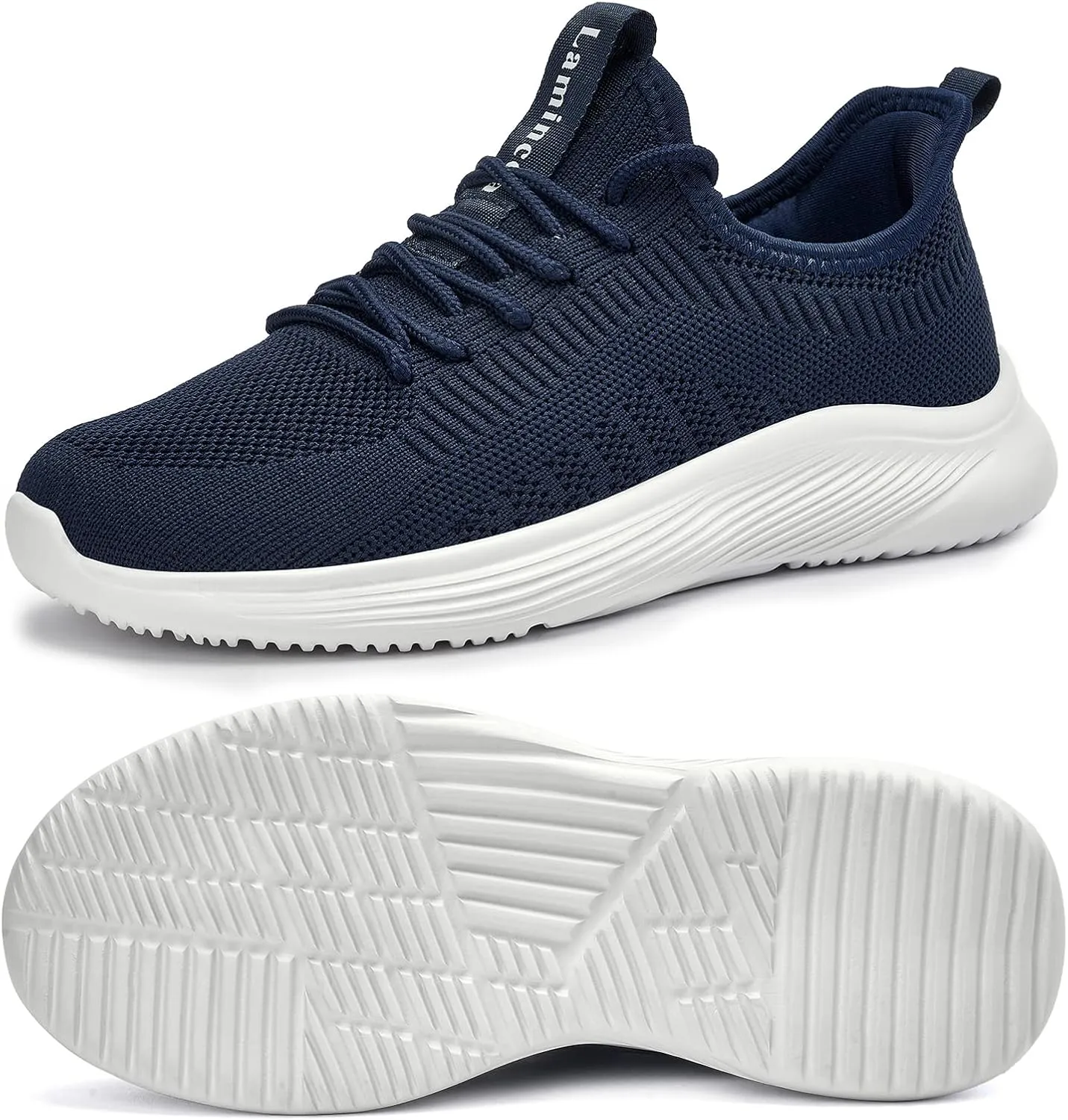 Lamincoa Womens Walking Shoes Slip On Lightweight Memory Foam Cheer Sneakers for Tennis Gym Running Workout Yoga