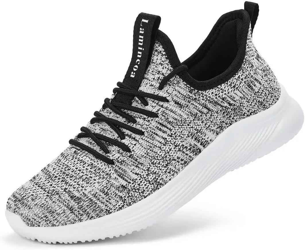 Lamincoa Womens Walking Shoes Slip On Lightweight Memory Foam Cheer Sneakers for Tennis Gym Running Workout Yoga