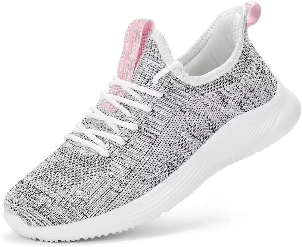 Lamincoa Womens Walking Shoes Slip On Lightweight Memory Foam Cheer Sneakers for Tennis Gym Running Workout Yoga