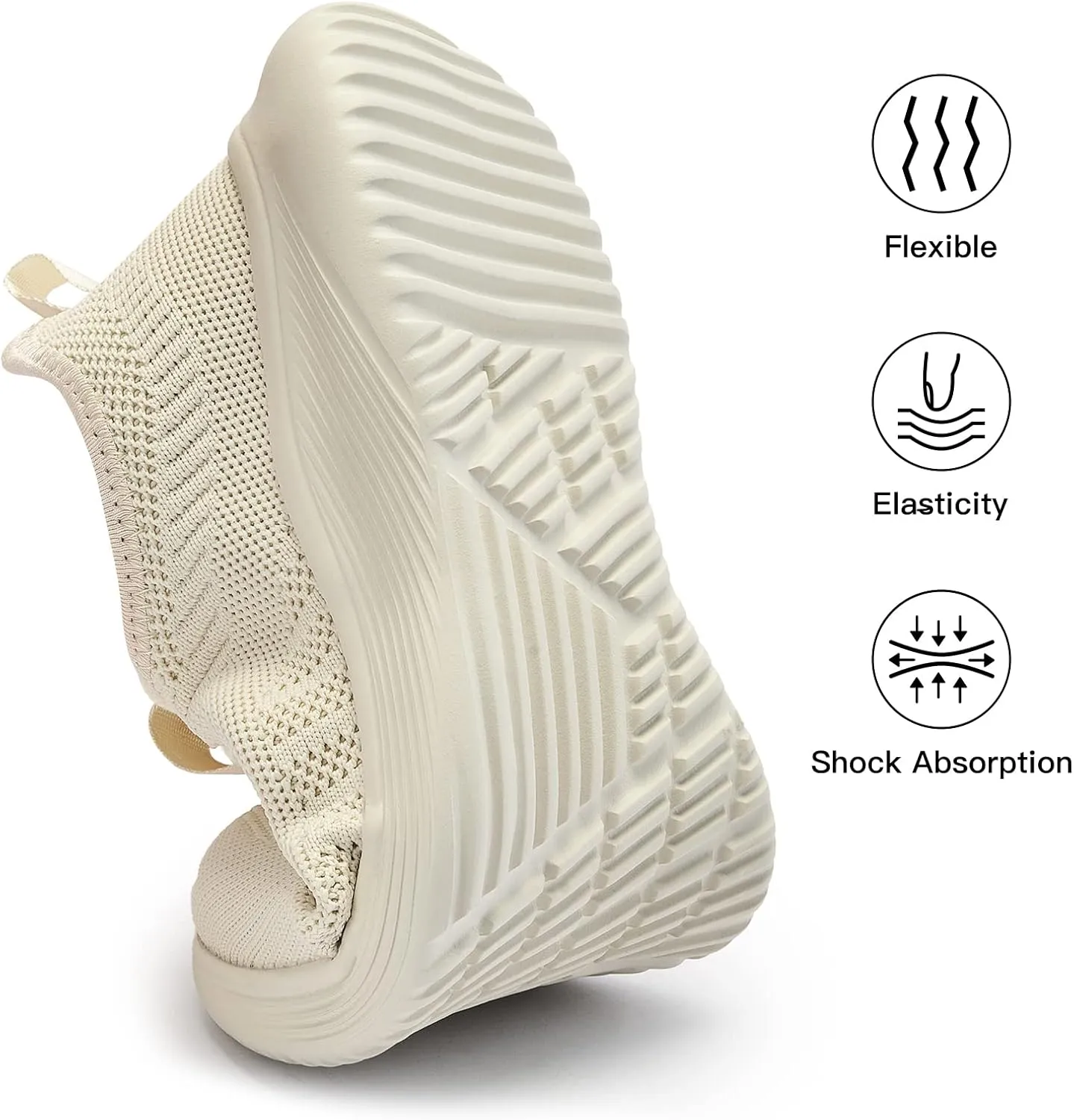 Lamincoa Womens Walking Shoes Slip On Lightweight Memory Foam Cheer Sneakers for Tennis Gym Running Workout Yoga