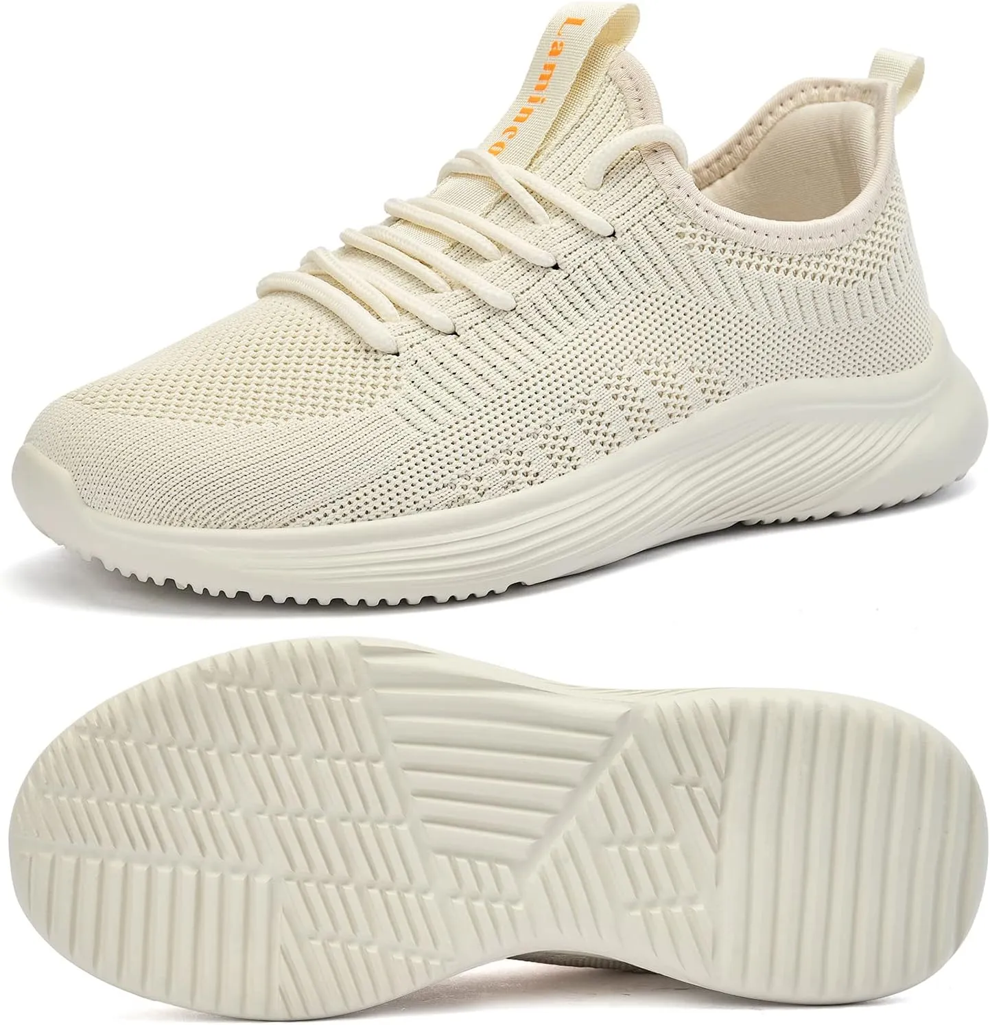 Lamincoa Womens Walking Shoes Slip On Lightweight Memory Foam Cheer Sneakers for Tennis Gym Running Workout Yoga