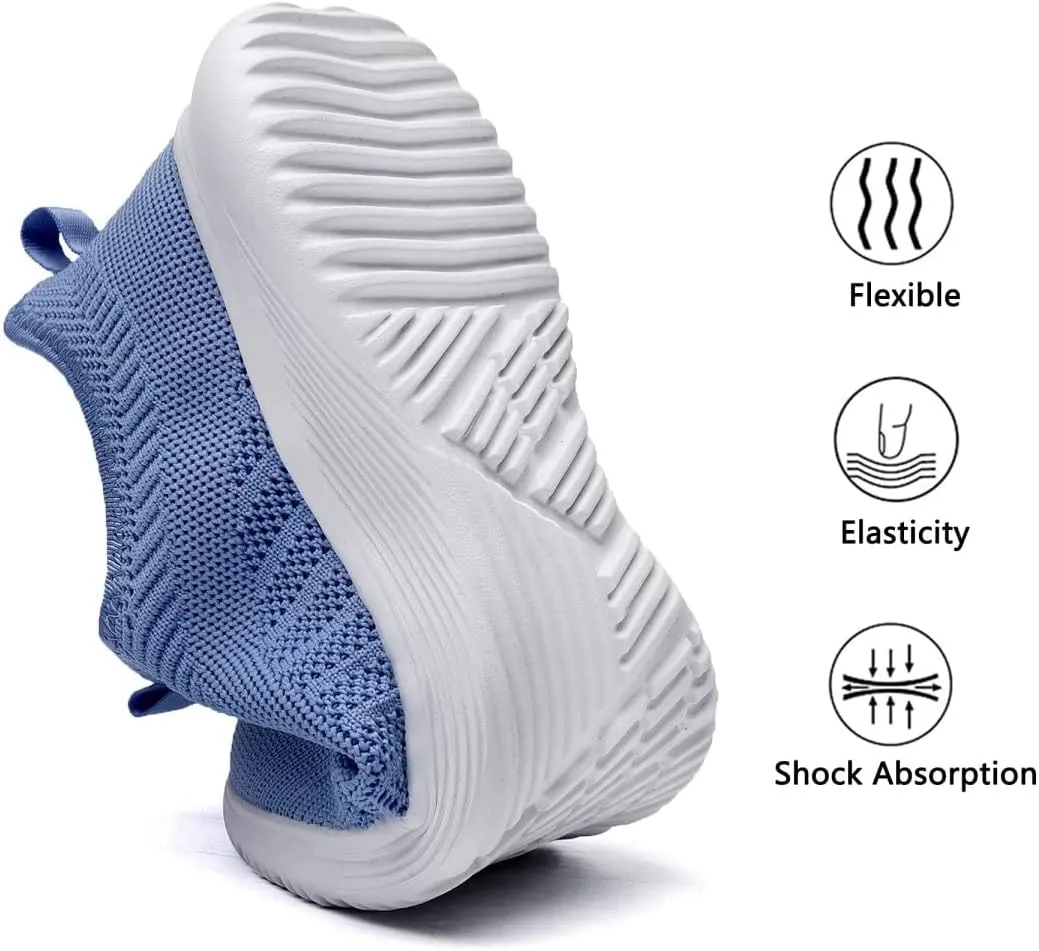 Lamincoa Womens Walking Shoes Slip On Lightweight Memory Foam Cheer Sneakers for Tennis Gym Running Workout Yoga