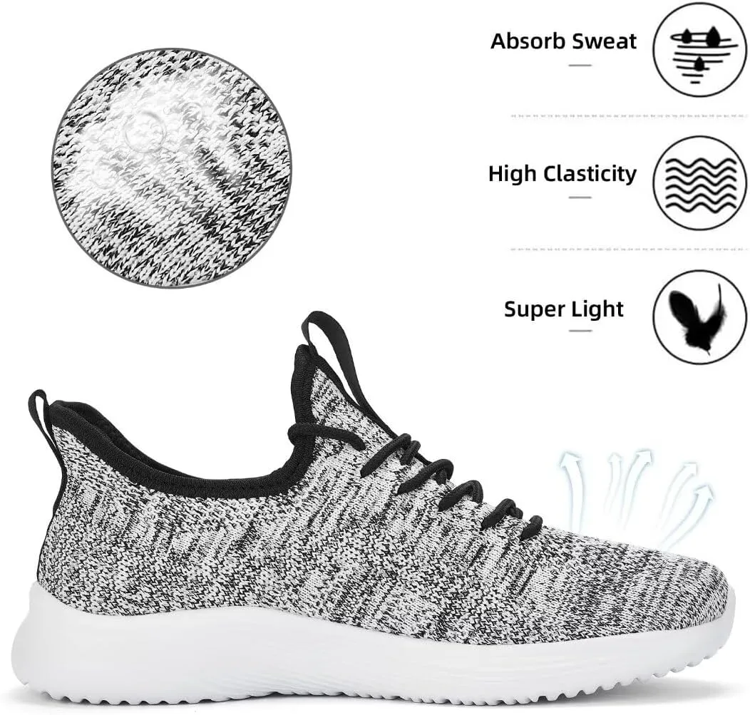 Lamincoa Womens Walking Shoes Slip On Lightweight Memory Foam Cheer Sneakers for Tennis Gym Running Workout Yoga
