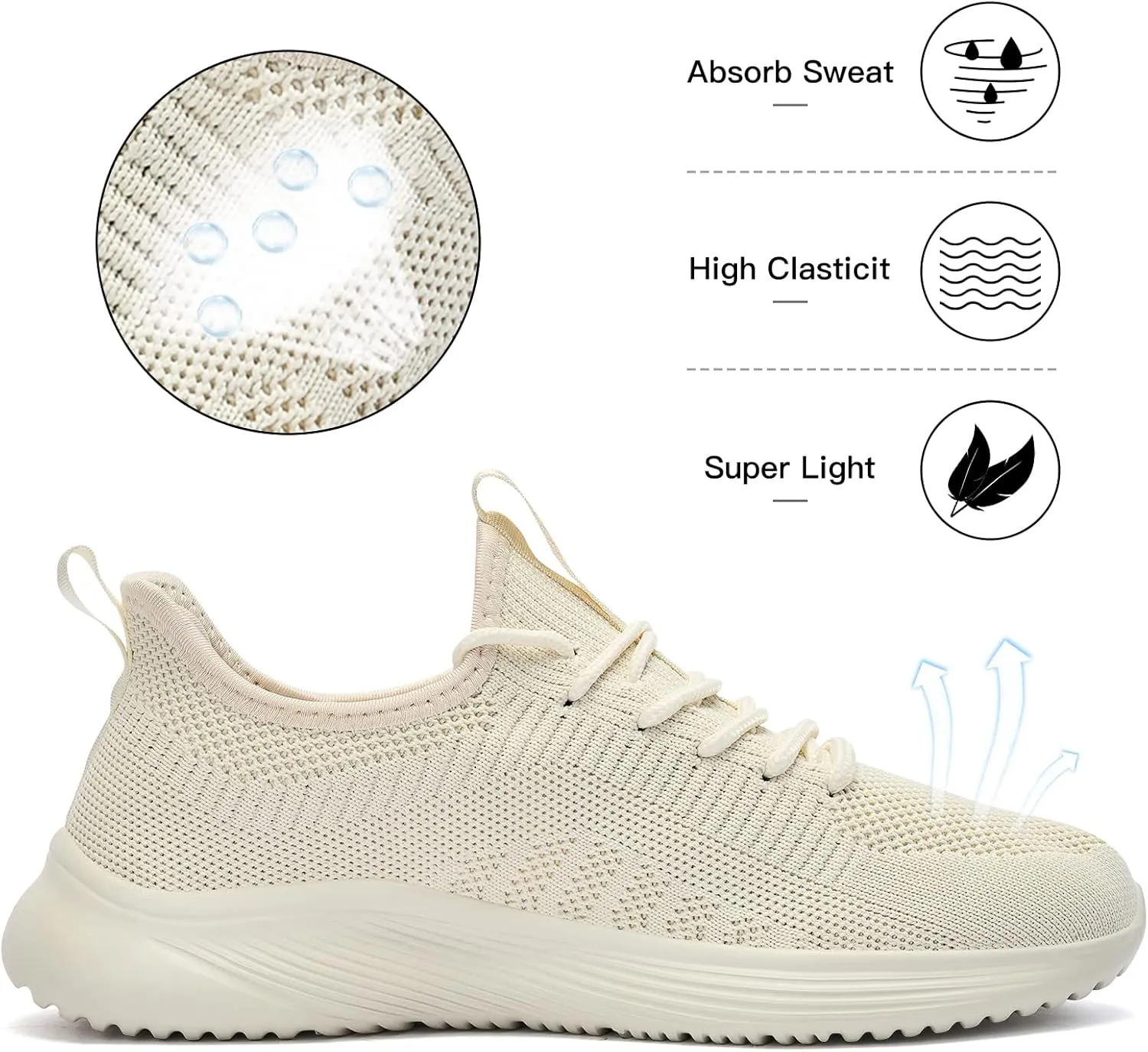Lamincoa Womens Walking Shoes Slip On Lightweight Memory Foam Cheer Sneakers for Tennis Gym Running Workout Yoga