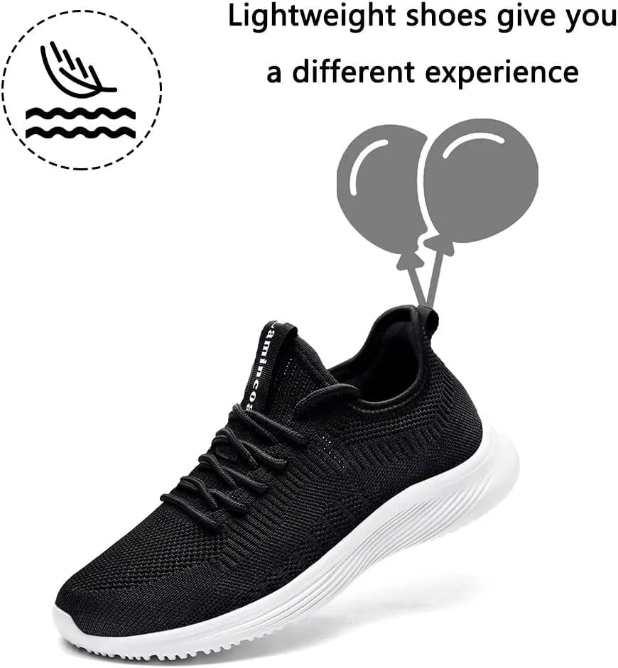 Lamincoa Womens Walking Shoes Slip On Lightweight Memory Foam Cheer Sneakers for Tennis Gym Running Workout Yoga