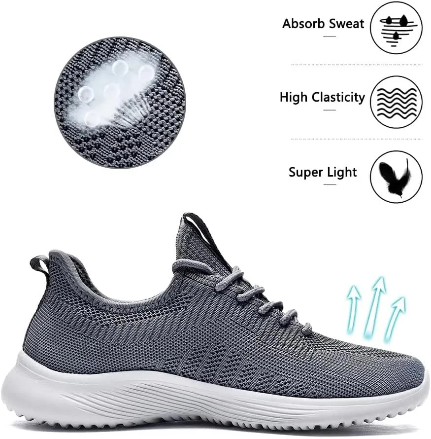 Lamincoa Womens Walking Shoes Slip On Lightweight Memory Foam Cheer Sneakers for Tennis Gym Running Workout Yoga