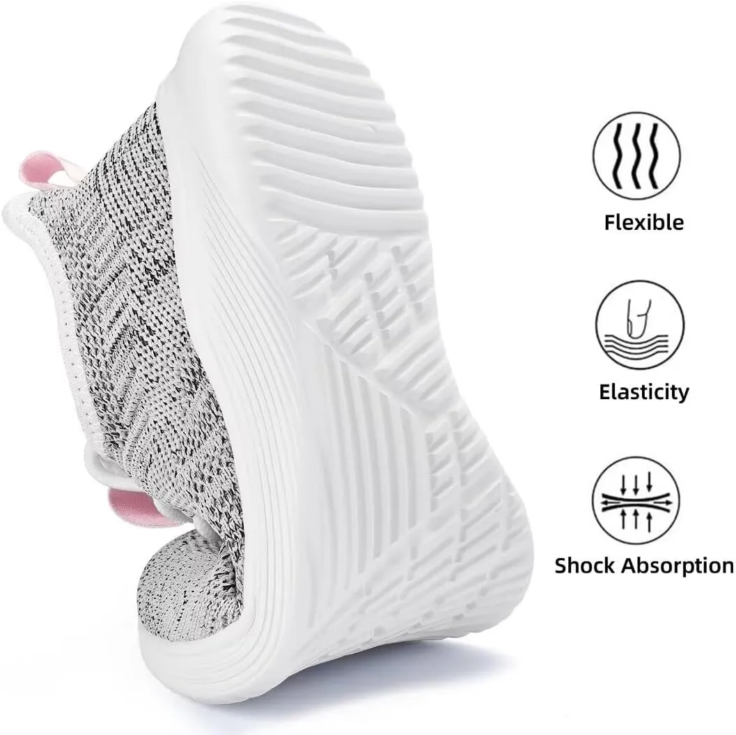 Lamincoa Womens Walking Shoes Slip On Lightweight Memory Foam Cheer Sneakers for Tennis Gym Running Workout Yoga