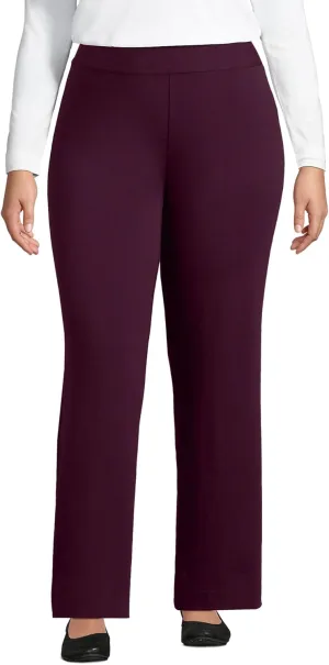 Lands' End Women's Starfish Mid Rise Straight Leg Pants